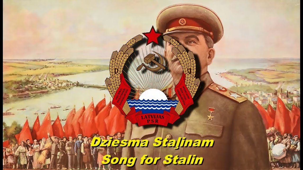 Dziesma Staļinam - Song for Stalin (Soviet Latvian song) English subtitles