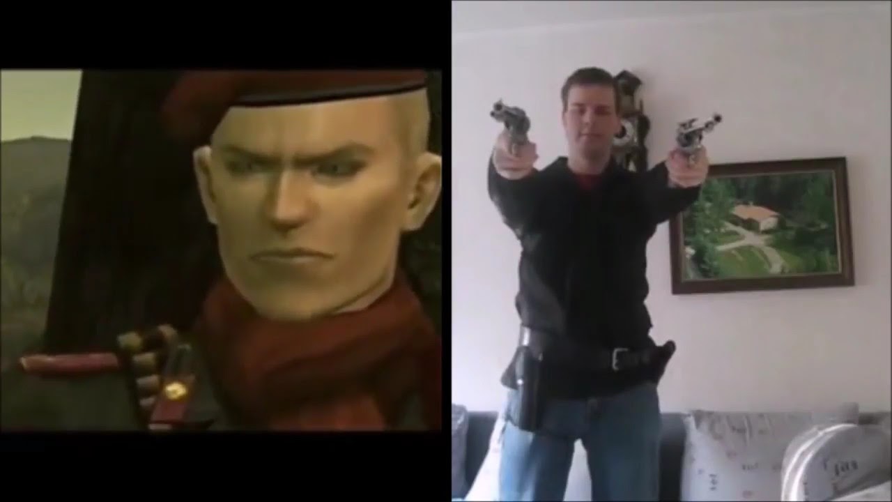 SPLIT VIEW - Ocelot gun spinning in real life