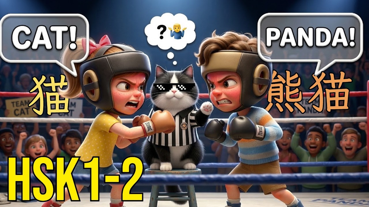 It's not a PANDA!? | Chinese Beginner HSK1-2 Story