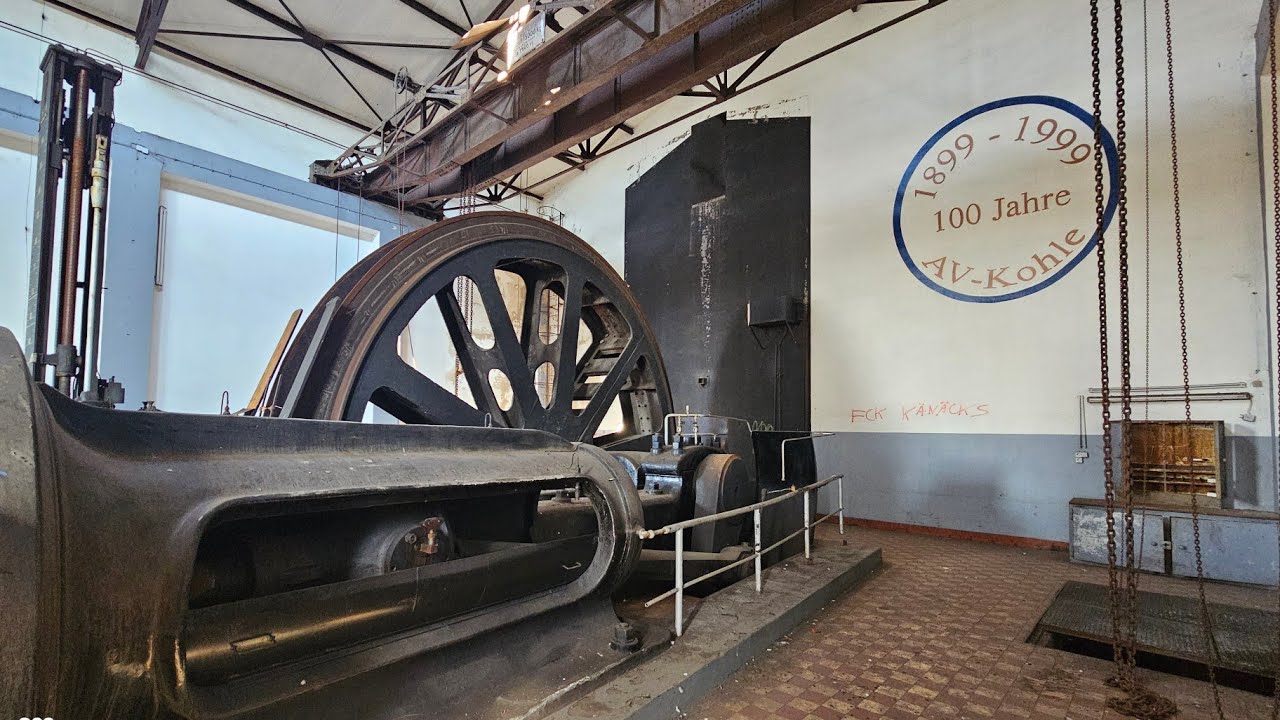 Lost Place RAG Bergwerk Auguste Victoria Dampffördermaschine Schacht 1