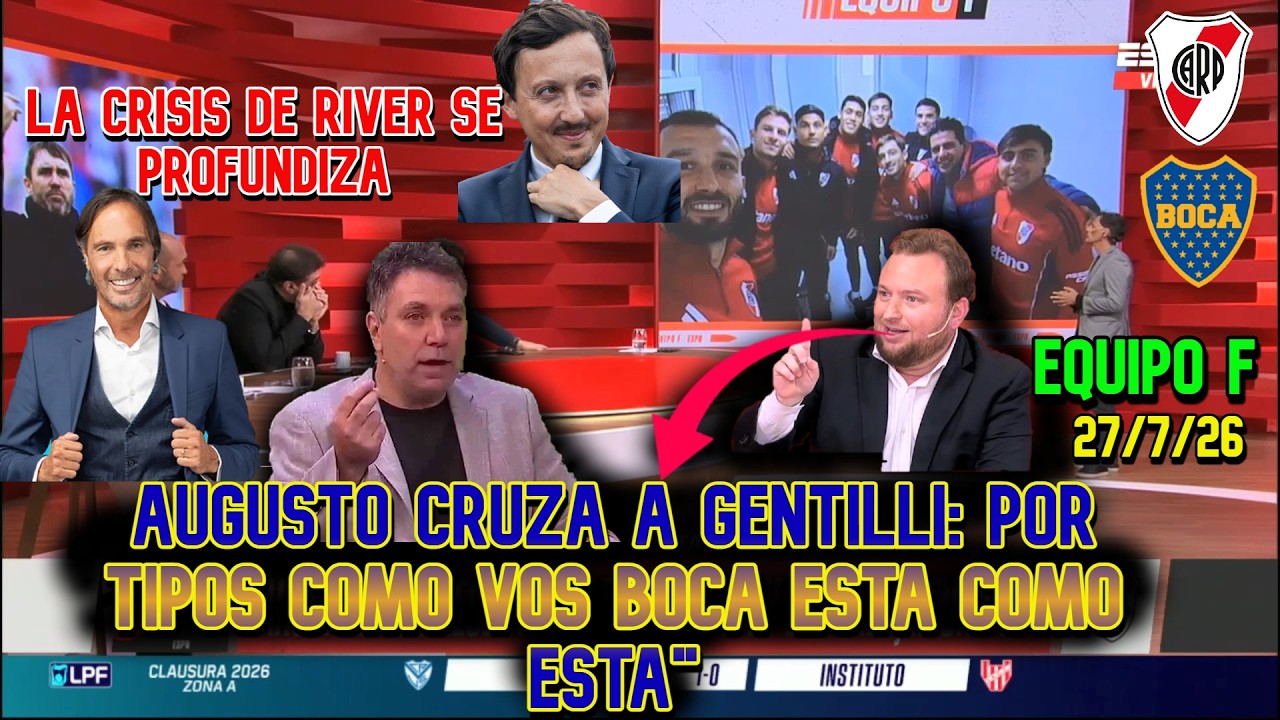 Equipo F: Se pudre entre Augusto y Gentilli. River sigue gastando al pedo; &iquest;nuevo refuerzo?