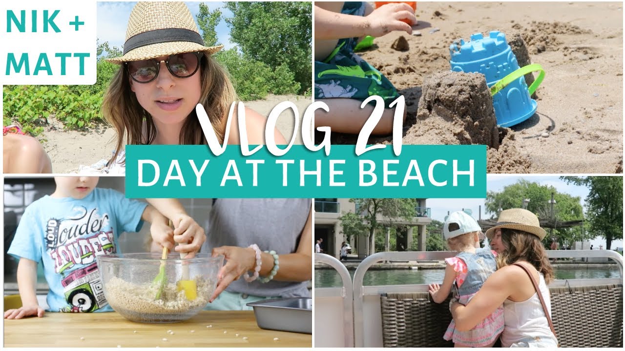 BEST Healthy Kid Snacks & What I Eat at the Beach | NIK + MATT VLOG 21