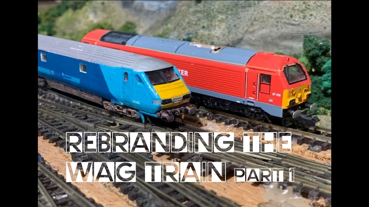 How to rebrand / respray my N gauge WAG Train