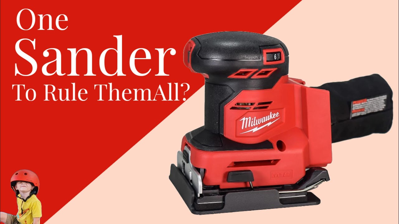 Milwaukee M18 Orbital 1/4 Sheet Sander #milwaukee