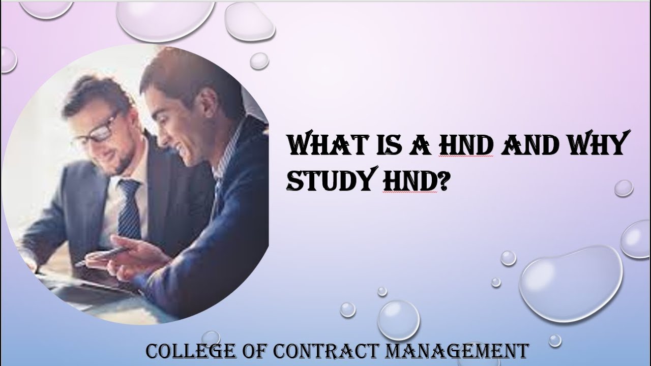 What is a hnd and why study hnd?
