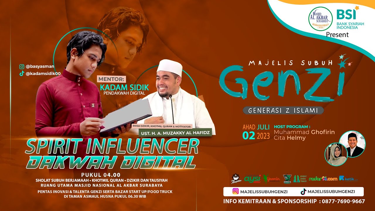 🔴Live Majelis Subuh Genzi Kadam Sidik & Ust A Muzakky Alhafidz