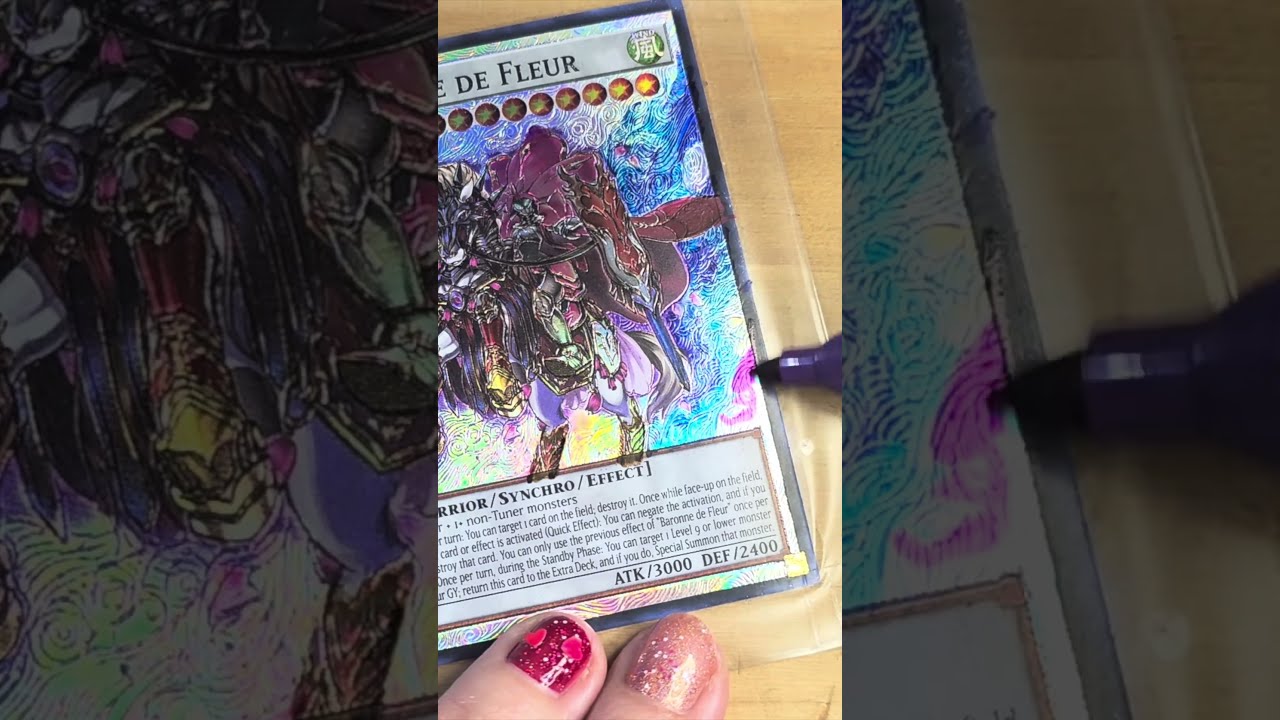 ICYMI: Baronne de Fleur Painted and Etched Full Art Poll Winner #yugioh