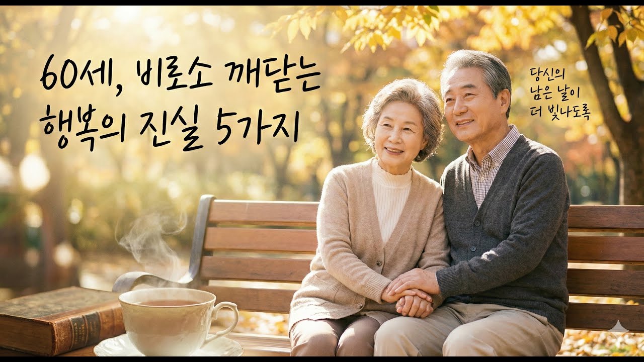 60세가 넘어 깨달은 인생의 진실 5가지 (이걸 모르면 노후가 괴롭습니다)
