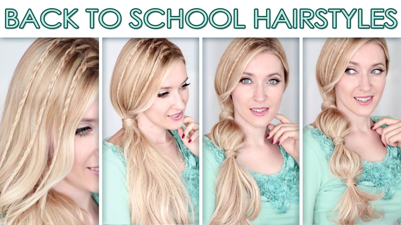 Hairstyles for long hair for school ★ Cute quick bubble ponytail 2014