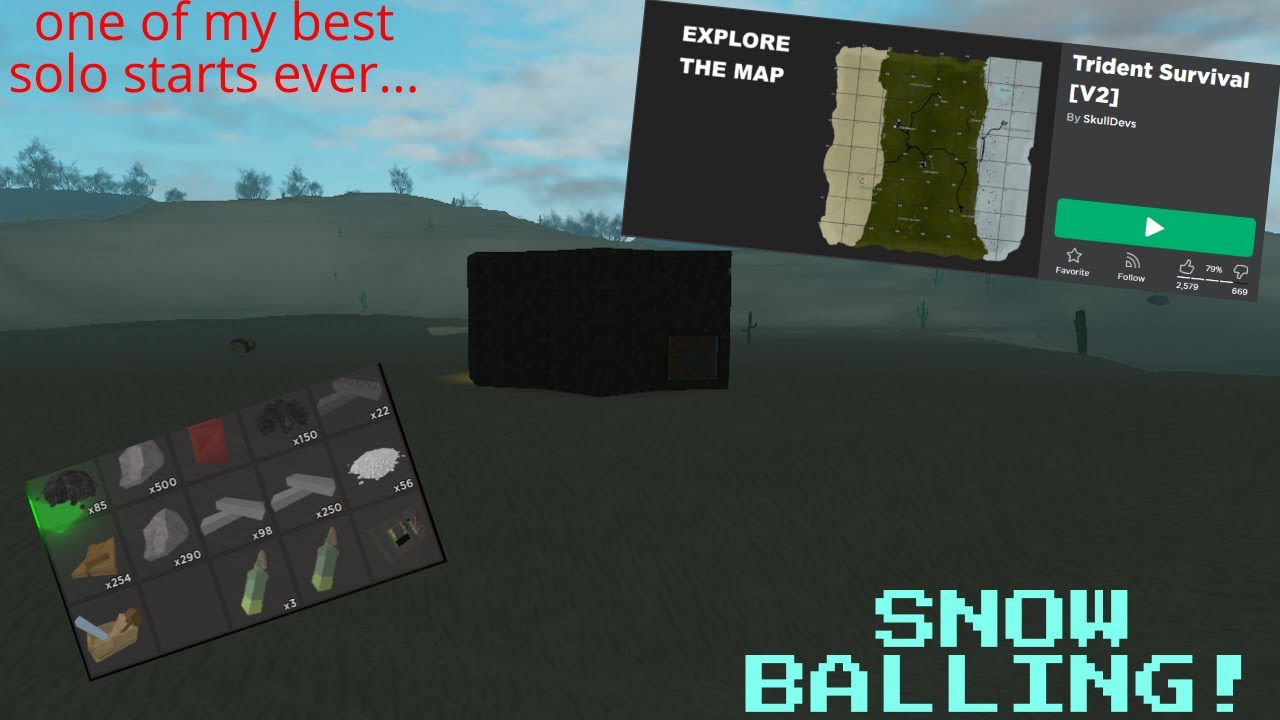 One Of My Best Solo Starts Ever... (CHECK Disc) (Trident Survival) (Roblox Rust)