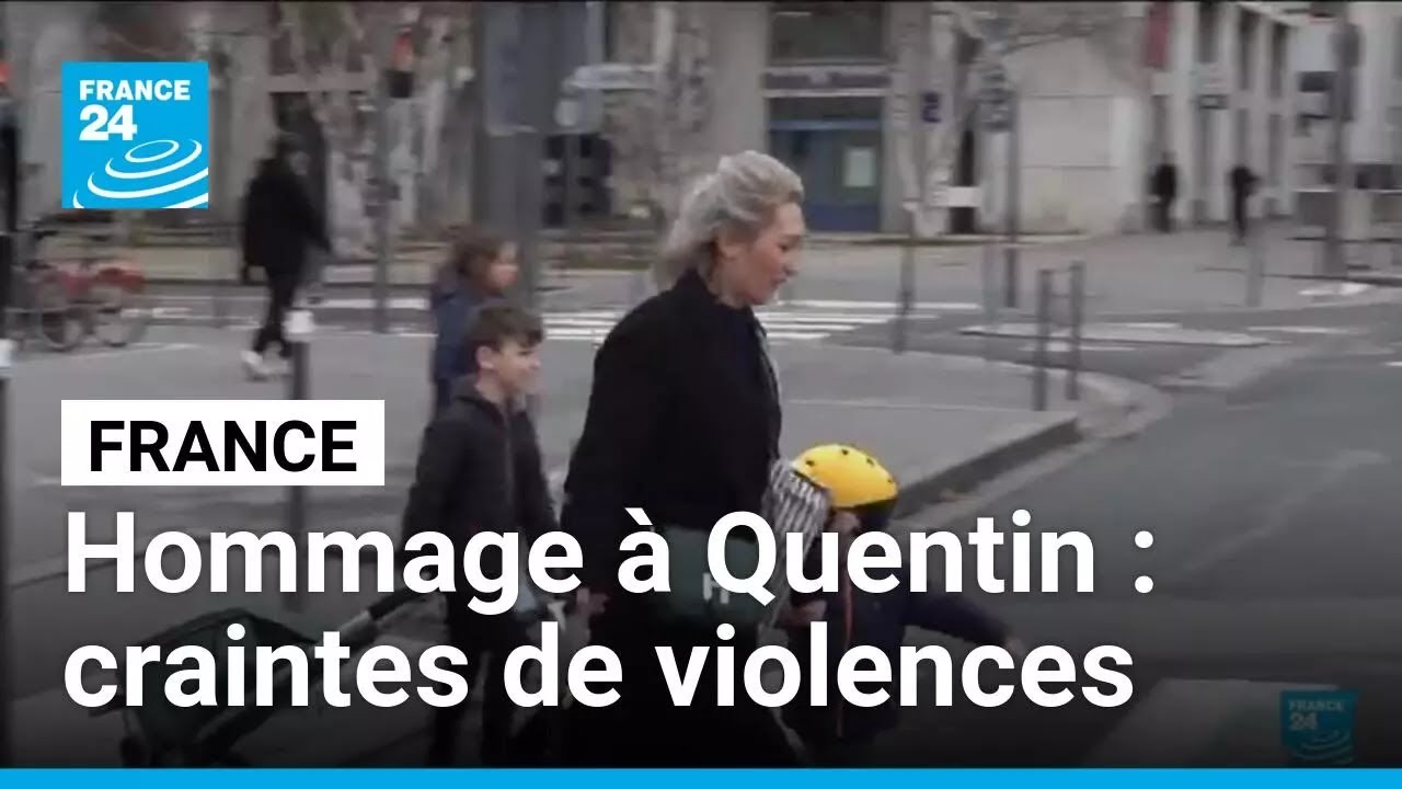 À Lyon, la peur des débordements à la marche en hommage à Quentin Deranque • FRANCE 24