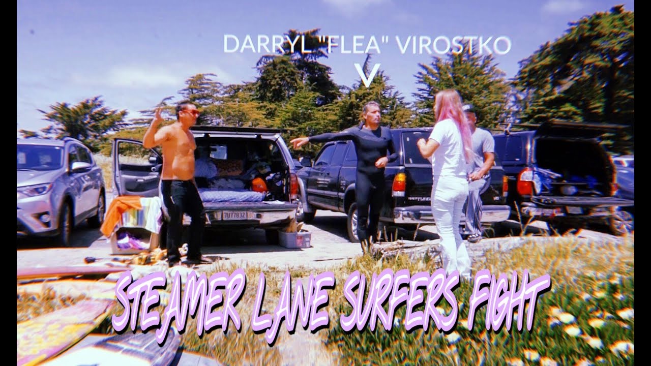 CRAZY METHED OUT SURF THIEF BEAT UP AT STEAMER LANE - SANTA CRUZ