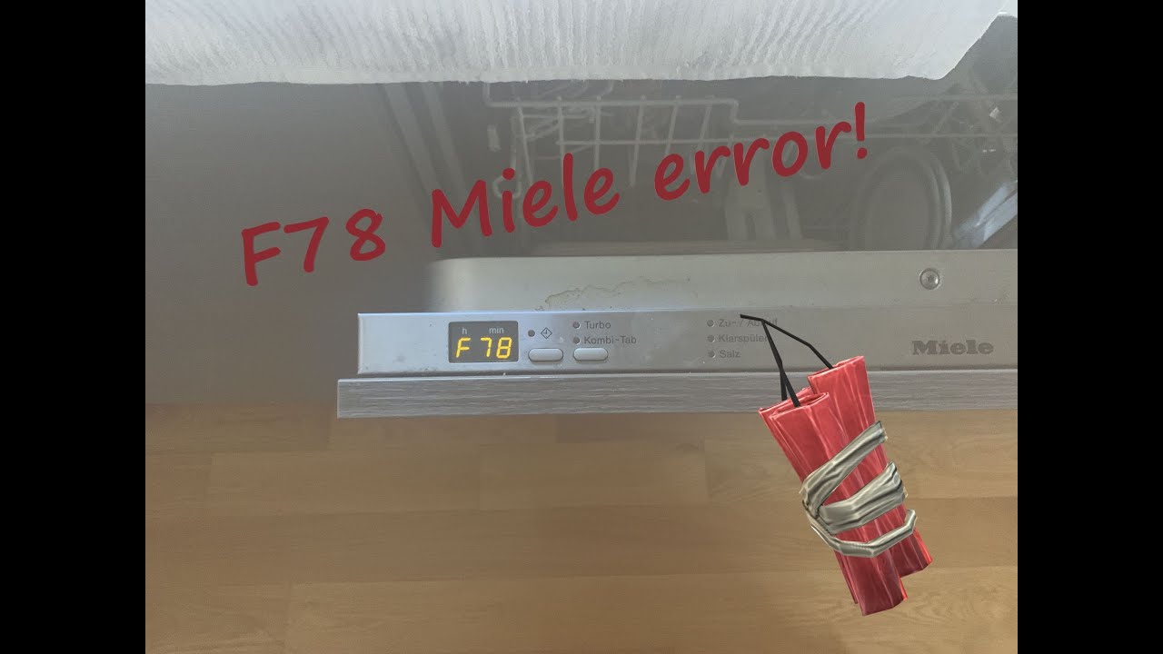 Miele dishwasher F78 impeller pump repair DIY - Geschirrspuller Fehler F78 Pumpe reparieren