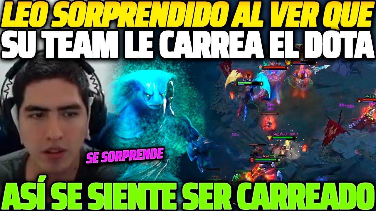 😲 AS&Iacute; SE SIENTE SER CARREADO 😲 LEOSTYLE SORPRENDIDO AL VER COMO SU TEAM LE CARREA LA PARTIDA 😱