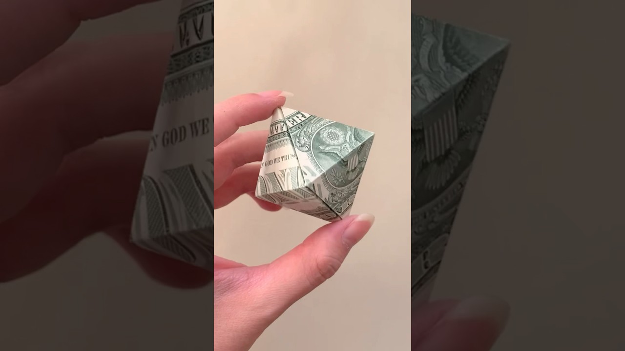 $ Lucky Diamond Capsule super easy #shorts #diy #origami