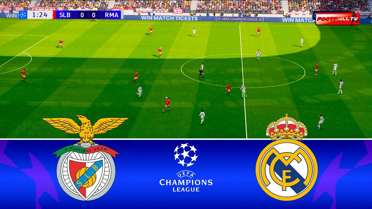 Benfica vs Real Madrid - UEFA Champions League 2025/26 1st Leg | Full Match UCL | Pes 21 Gameplay