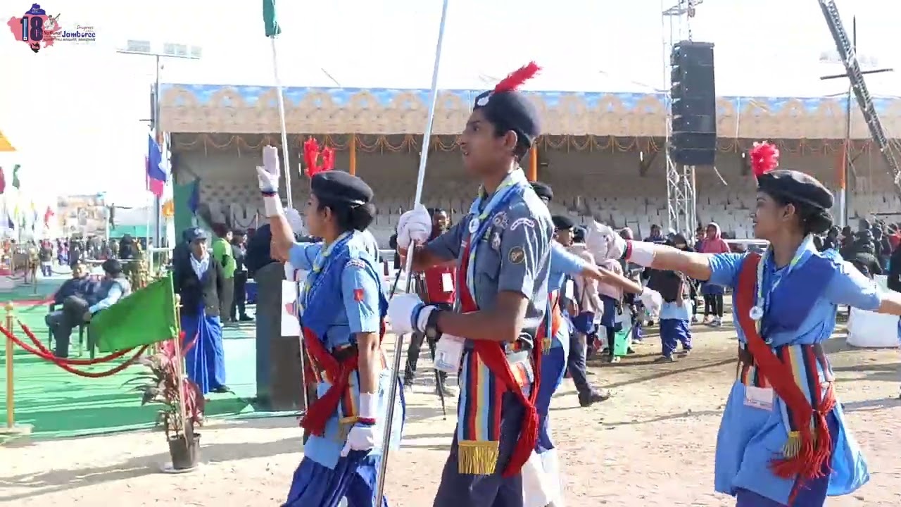 Colour Party Presentation right from 18th National Jamboree 2023