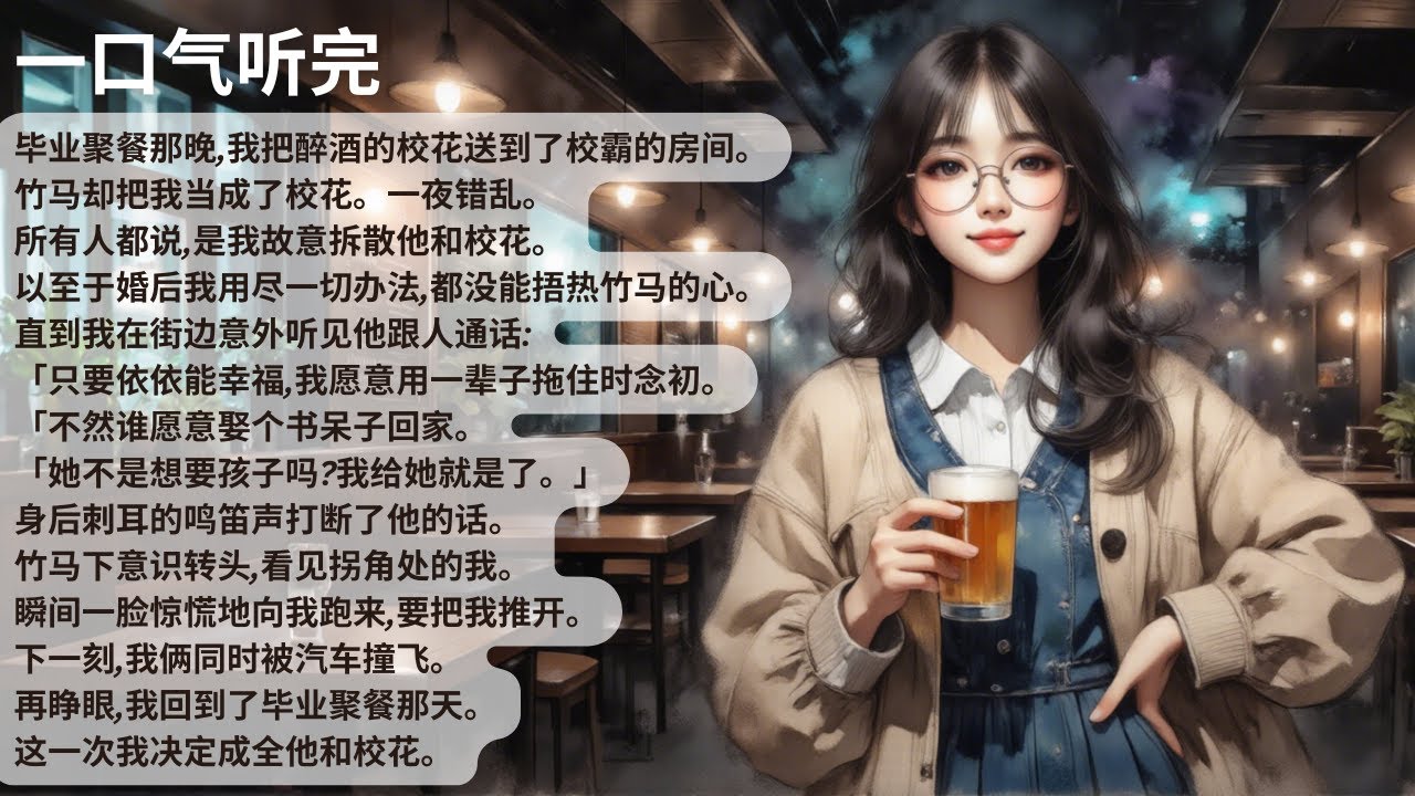 【完結】毕业聚餐那晚,我把醉酒的校花送到了校霸的房间。竹马却把我当成了校花。一夜错乱。所有人都说,是我故意拆散他和校花。以至于婚后我用尽一切办法【40分鐘聽完全文】