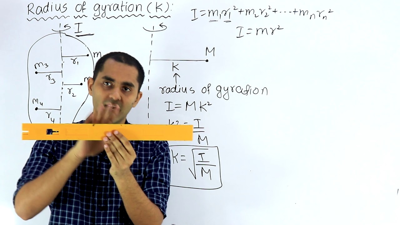 Rotational Motion : Lec 13 | Radius of Gyration | JEE/NEET
