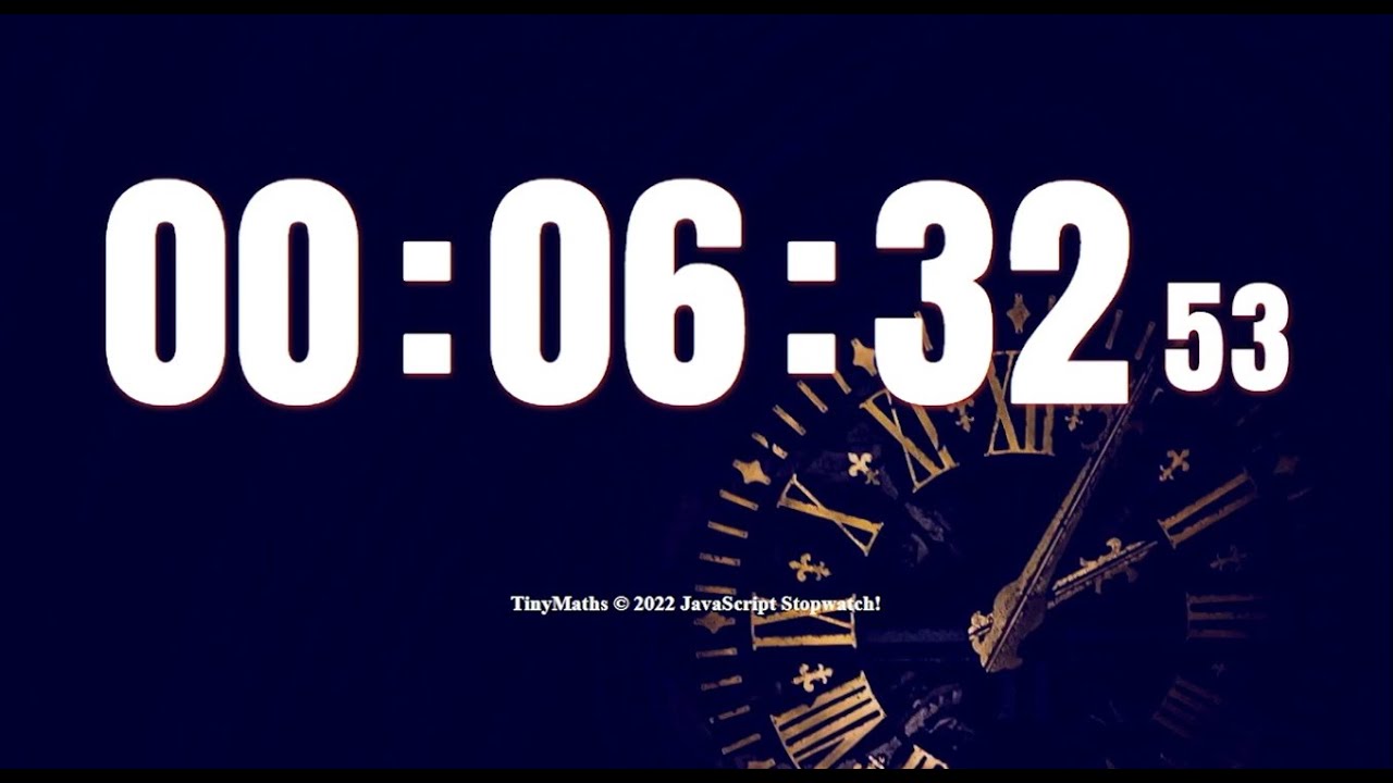 Exam Practice Stopwatch (2-hr, with time-up beeps)