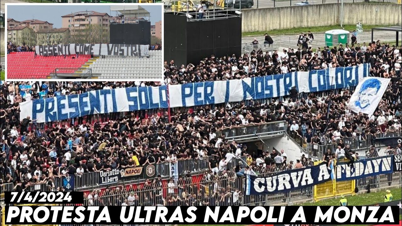 PROTESTA ULTRAS NAPOLI A MONZA || AC Monza vs Napoli 7/4/2024