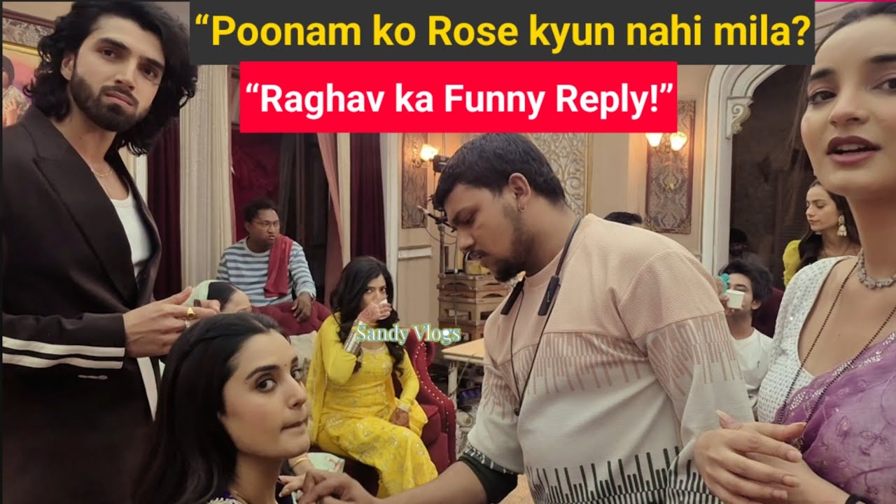 Rose Day Celebration on Set 🌹 | Reet, Poonam aur Raghav ki Funny Masti | Jaane Anjaane Hum Mile BTS