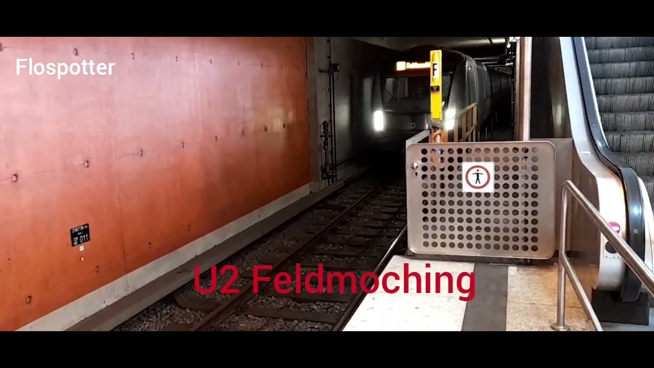 U2: Messestadt West mit allen Baureihen (A/B Wagen, C1, C2)