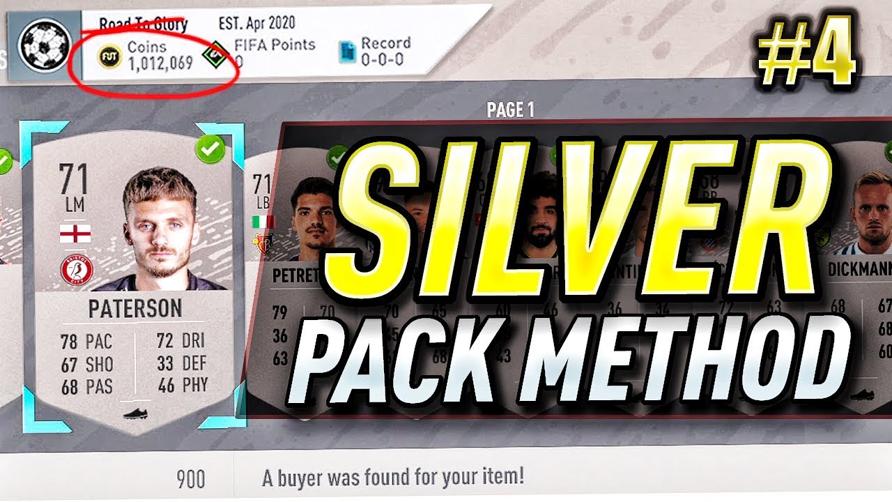 HOW TO DO SILVER PACK METHOD!! #4 TRADING TO 1 MILLION (FIFA 20 Ultimate Team)