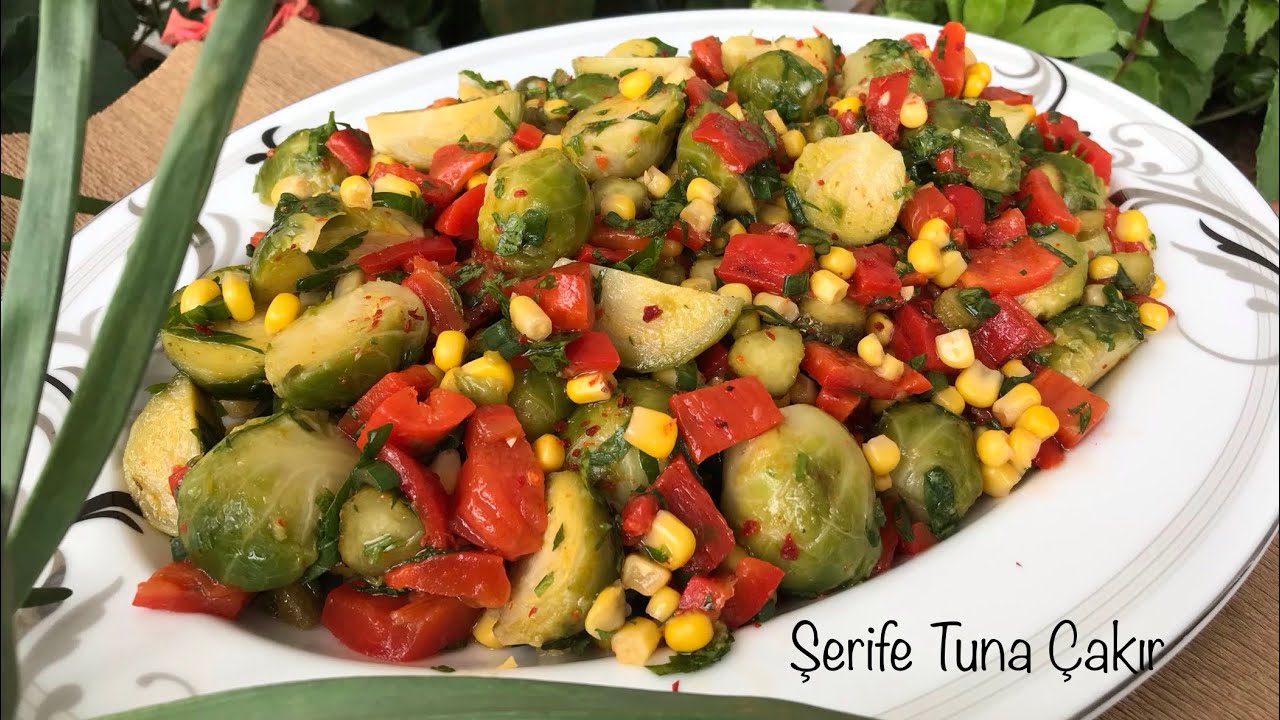 Köz Biberli Brüksel lahanası salatası /Diyet tarifleri