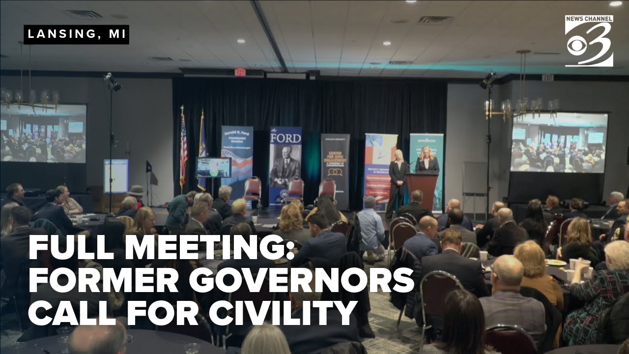 Full discussion: Ex-Michigan governors call for return to civility in politics