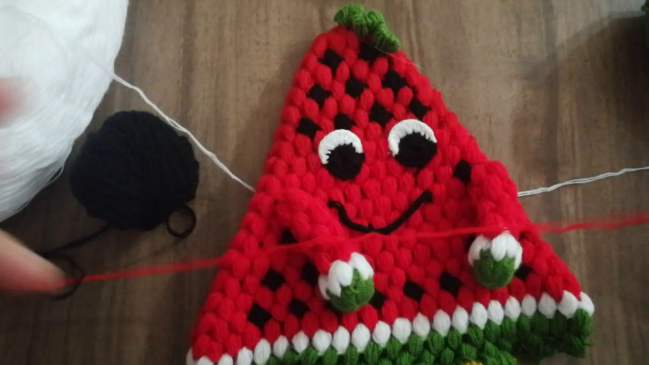 🍉 Karpuz 🍉 Kese Lif Yapımı🍉 Tasarım  @Hanımın Elemeği