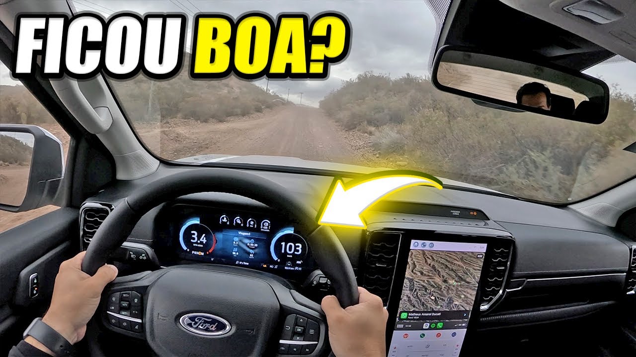 DIRIGI A NOVA FORD RANGER V6 PELA PRIMEIRA VEZ!!