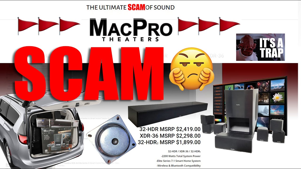 MAC PRO THEATERS IS A SCAM! FAKE SOUND BAR DONT FALL FOR IT!