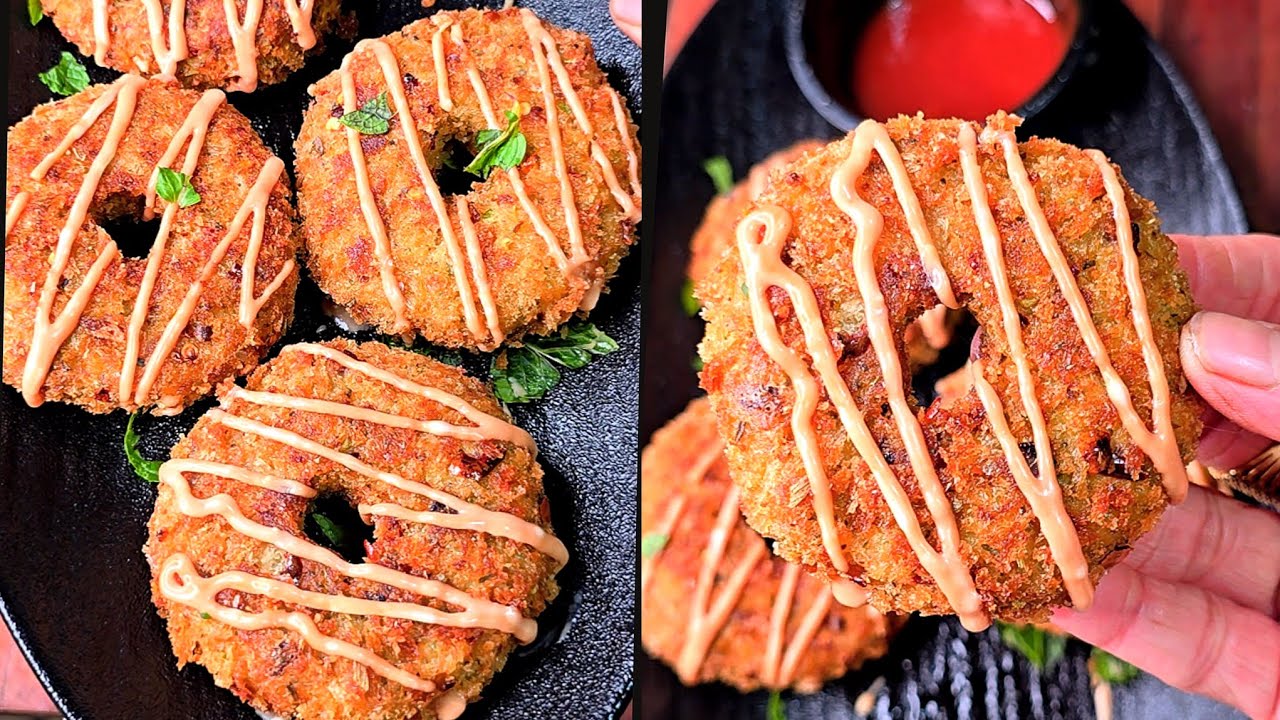 New Ifthar Chicken Donuts | Fried And Air Fried Two Ways | Make And Freeze For MONTHS 