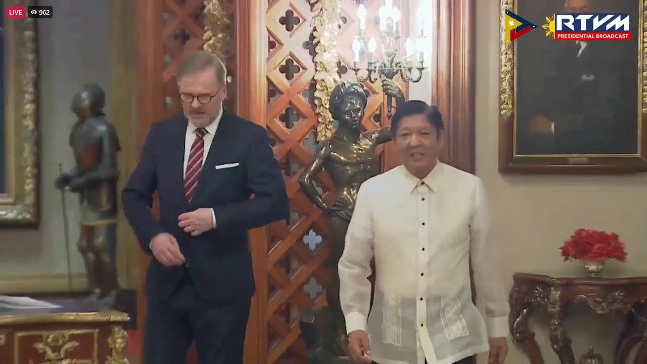 WATCH: PBBM meets with Czech Republic Prime Minister Petr Fiala in Malacañan. | 17 April 2023