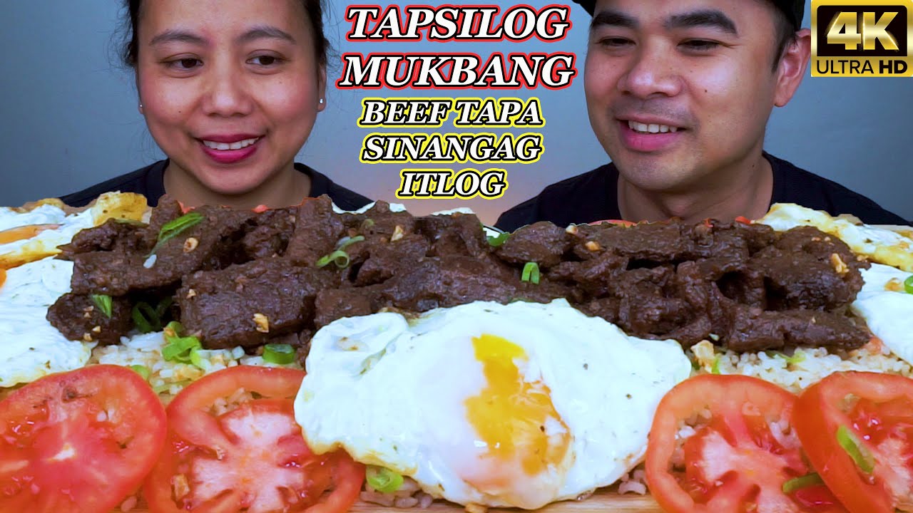 TAPSILOG MUKBANG | Filipino Breakfast Mukbang | Pinoy Almusal | Collab @everythingieat2 | Big Bites