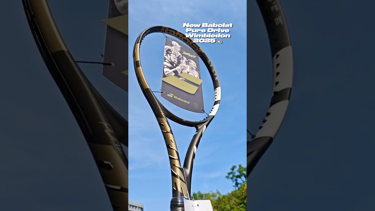 New Babolat Pure Drive Wimbledon 2025 🖤 #tennis #babolat #wimbledon #tennisnerd #tennisreleases