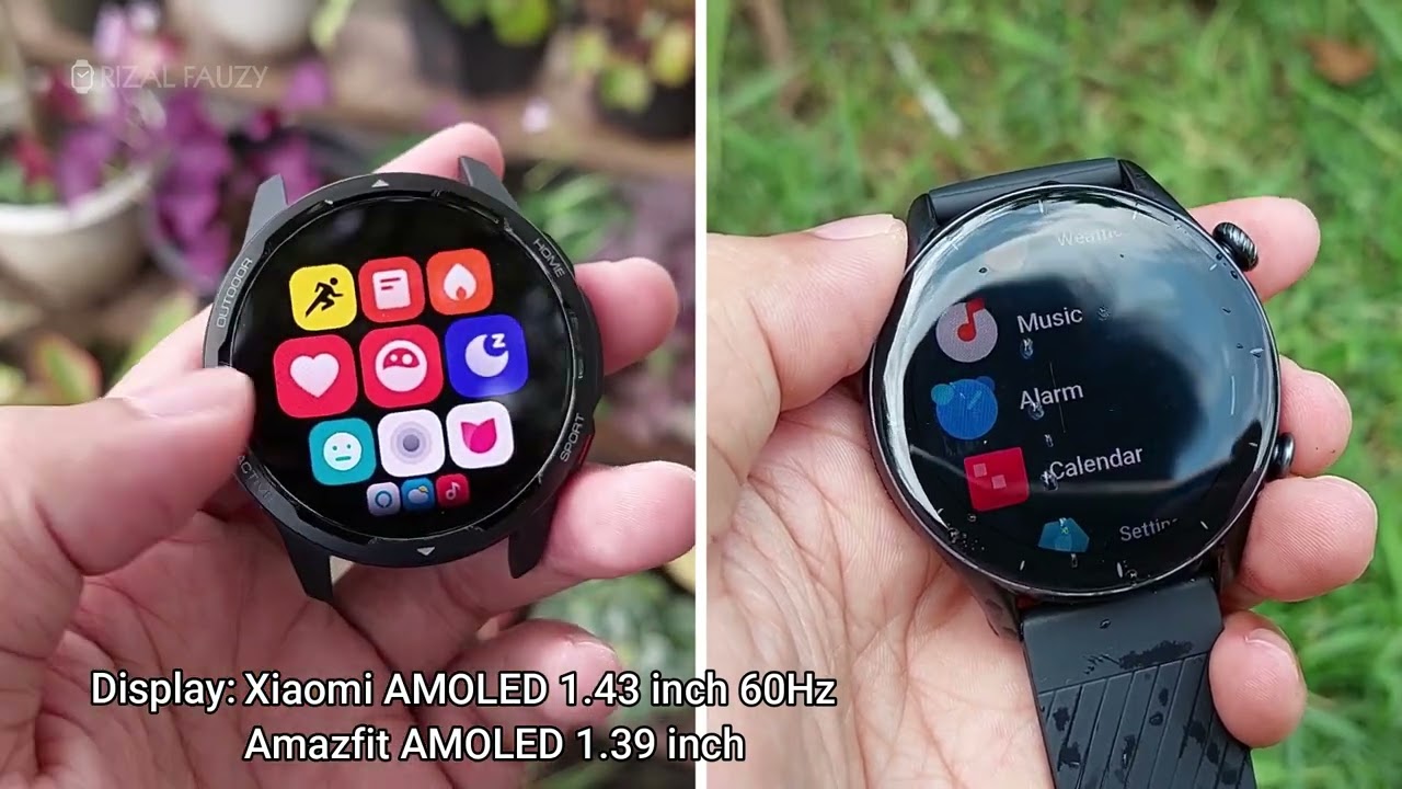side by side: Xiaomi Watch S1 Active vs Amazfit GTR 3