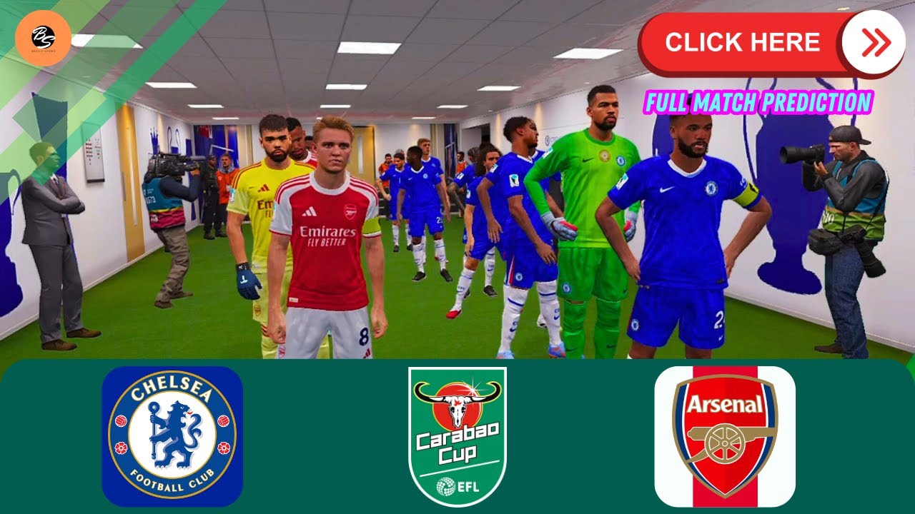 Chelsea x Arsenal in EPIC Carabao Cup Semi-Final 2026 Simulation
