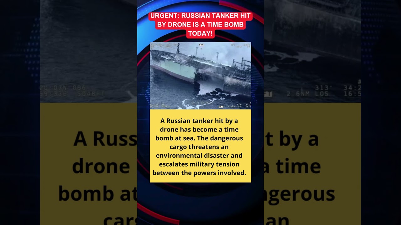 TIME BOMB:  Russian Tanker Hit by Drone Carries Dangerous Cargo and Triggers Global Alert!