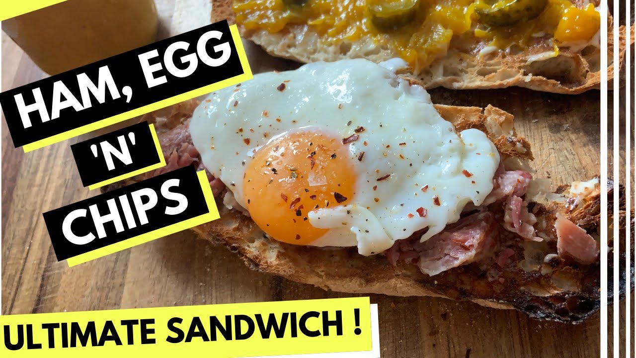 Ham and Egg Sandwich Recipe [Chips, Ham Hock & Malt Mayo]