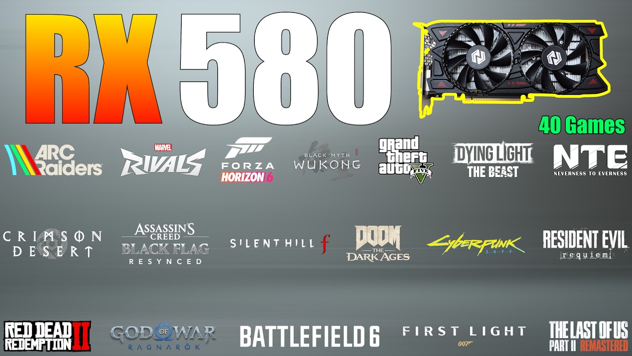 RX 580 8GB &ndash; Can It Still Survive? (40 Games Tested)