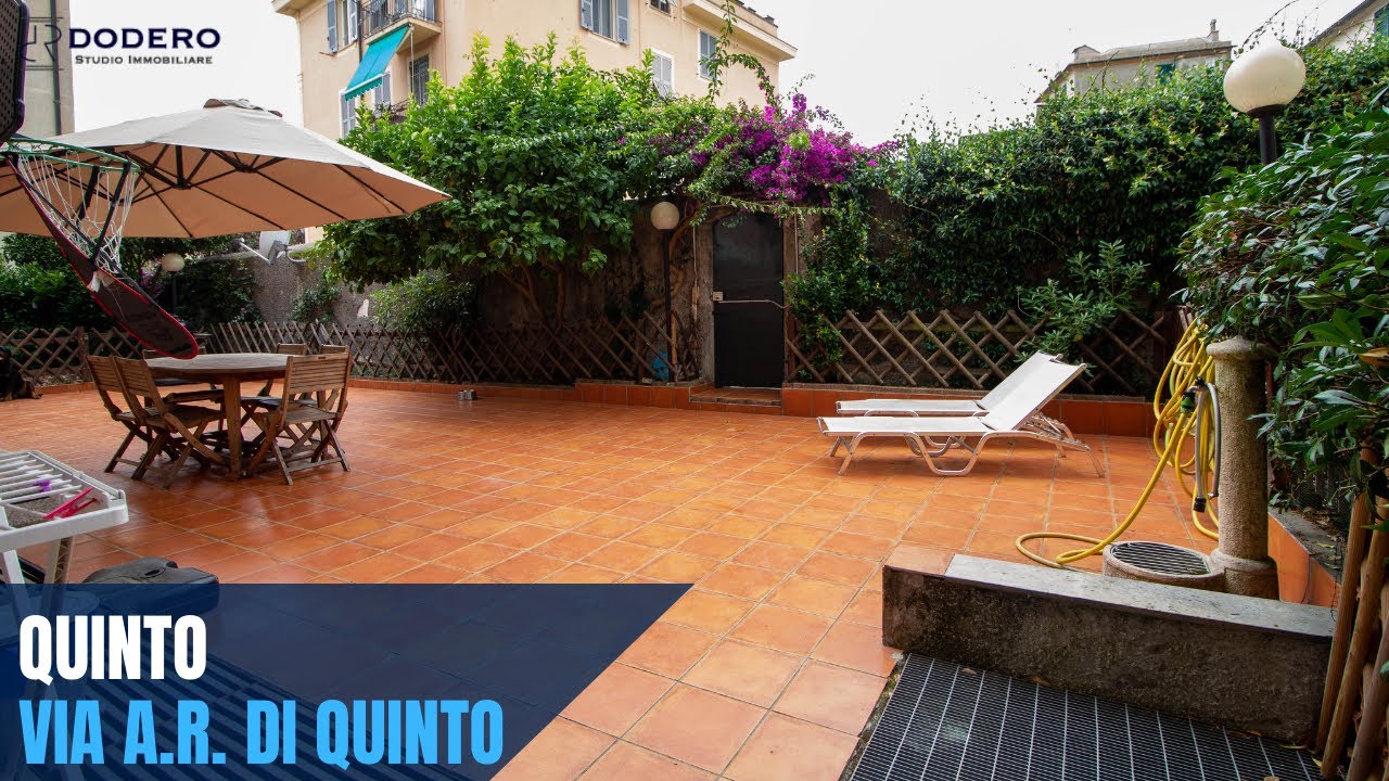 CASA IN VENDITA GENOVA QUINTO AL MARE CON TERRAZZO - TRE CAMERE - BOX | DODERO STUDIO IMMOBILIARE