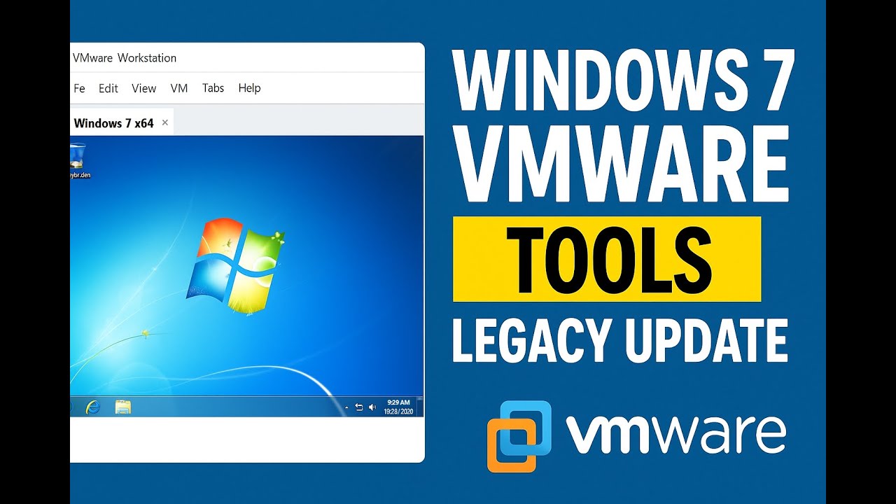Windows 7 x64 VMware Installation + Legacy Update & VMware Tools Fix (2025 Guide)