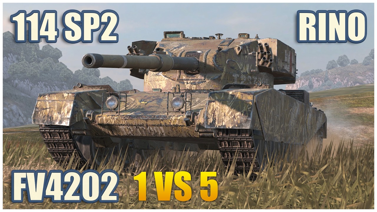 FV4202, Rinoceronte & 114 SP2 • WoT Blitz Gameplay