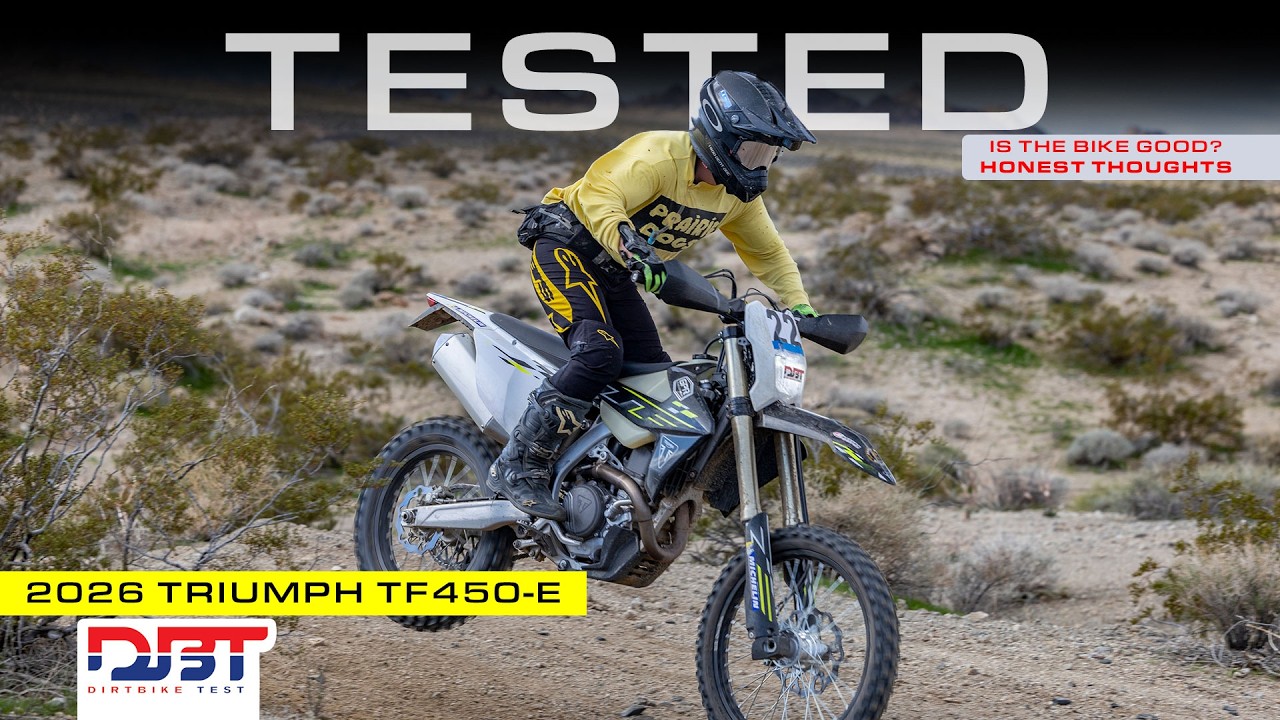 Triumph TF450-E: опыт гонок по пустыне | Тест внедорожного мотоцикла