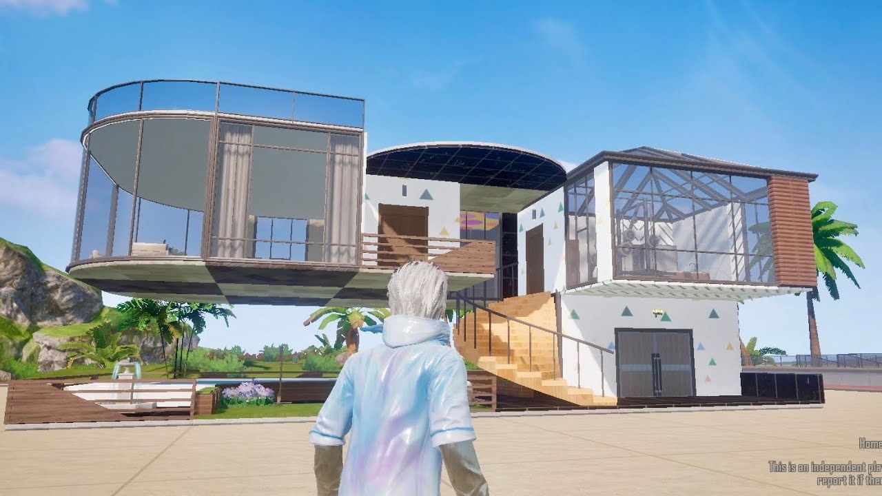 I Built a Swimming Pool Home in PUBG MOBILE for level 15 under construction part 18