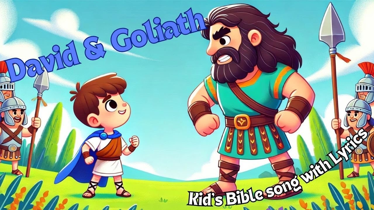 David and Goliath (Kids bible song with lyrics)