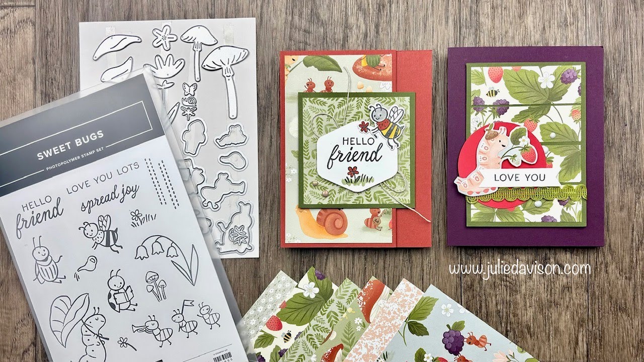 👀 ПРЕДВАРИТЕЛЬНЫЙ ПРОСМОТР набора Stampin' Up! Cute as a Bug Suite | 🎁 Подарочный набор «12 дней ...