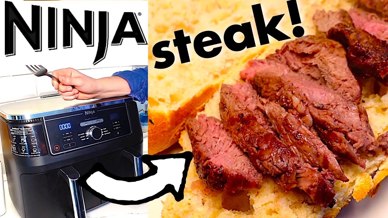 🥩 ИДЕАЛЬНЫЙ СТЕЙК в аэрофритюрнице? ПЛЮС простой соус чимичурри! Рецепт для аэрофритюрницы от Nin...